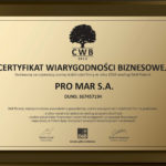 certyfikat wiarygodności biznesowej